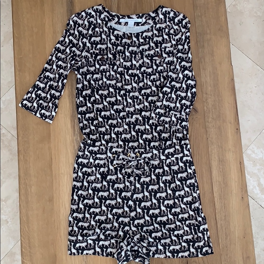 Animal Pattern Short Romper